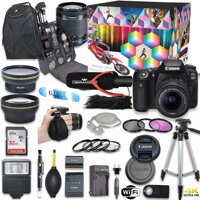 Canon EOS 90D DSLR Camera Deluxe Video Kit with Canon EF-S 18-55mm f/3.5-5.6 is STM Lens + Commander Video Microphone + SanDisk 32GB SD Memory Card...