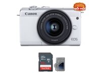 Canon EOS M200 Trắng – Kèm Kit 15-45mm, Máy Ảnh Cũ Đẹp Likenew 99%