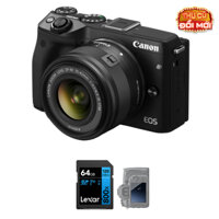 Canon EOS M3 - Likenew (Kèm Kit Lens 15-45mm, Black)