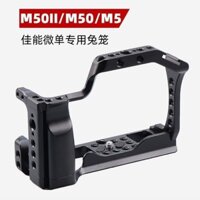 Canon EOS M50 Lồng Thỏ Đĩa Phát Hành Nhanh M5 SLR Vỏ Bảo Vệ Camera Chụp Dọc VLOG Bộ Mở Rộng Camera