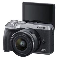 Canon EOS M6 + Kit 15-45mm IS STM (Bạc) - Likenew 95%