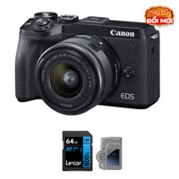 Canon EOS M6 Mark II - Likenew (Kèm Kit Lens 15-45mm, Black)