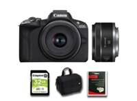Canon EOS R50 + Kèm Kit Lens 18-45mm + RF 50mm f/1.8 STM (Chính hãng)
