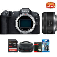 Canon EOS R8 (Chính hãng) (Thẻ Nhớ 64GB + Túi Máy Ảnh + Bộ Vệ Sinh, Kèm Lens Canon RF 50mm f/1.8 STM)