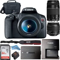 Canon EOS Rebel T7 24.1MP Digital SLR Camera Retail Packaging Bundle (Canon 18-55mm & 75-300mm Premium Bundle)