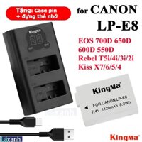 Canon LP-E8 | Pin và Sạc máy ảnh Canon EOS 550D 600D 650D 700D Kiss X4 X5 X6 X7i Rebel T2i T3 T4 T5 Canon LP E8 LPE8