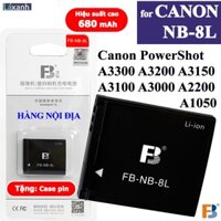 Canon NB-8LH NB-8L | Pin máy ảnh FB Canon PowerShot A3300 A3200 A3150 A3100 A3000 A2200 A1200 A1050 Canon nb8l nb8lh 8l