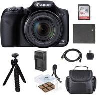 Canon PowerShot SX530 HS Wi-Fi Digital Camera with 32GB Card + Case + Battery & Charger + Flex Tripod + Kit