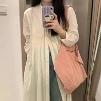 Canvas Bag Large Capacity Totes Cotton Embroidered Letter Handbag Cotton and Linen Big Bag i9Fy