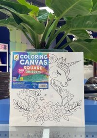 Canvas Panel In Hình 30x30cm (coloring canvas square)-Colormate
