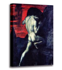 Canvas Print Wall Art - Sisyphus - by Franz Von Stuck - 14x16 inch Gallery Wrapped