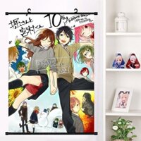 Canvas Treo Tranh Nhân Vật Anime Poster Cảnh Sát Horimiya Hình Ảnh Trang Trí Nhà Phòng Khách HD In Nhựa Scro