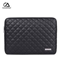 CanvasArtisan Sang Trọng Họa Tiết Kim Cương Túi Laptop Chống Thấm Nước Da PU Bao Da Máy Tính Bảng Bảo Vệ Tay Dành Cho Macbook Air Pro M1 M2 Thinkpad Dell 11 12 13 14 15 inch