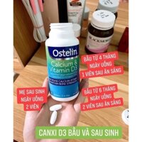 CANXI BẦU OSTELIN VITAMIN D3 &CALCIUM 130v