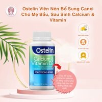 Canxi cho bà bầu, Ostelin Calcium & Vitamin D3, 130 viên của Úc