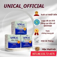 Canxi cơm UNICAL Nhật Bản bổ xung canxi hỗ trợ xương,răng chắc khỏe- Hộp có 20 gói