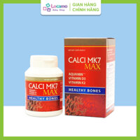 Canxi hữu cơ Calci MK7 Max Canxi tảo đỏ Giúp bổ sung Vitamin D3K2 cho bà bầu tăng chiều cao cho bé Lọ 60 Viên