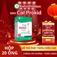 Canxi Hữu Cơ Cho Bé Cal ProKid Hộp 20 Ống 10ml, Vitamin D3, Nano Canxi, Phát Triển Xương, Phát Triển Chiều Cao – Anfas
