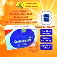 Canxi hữu cơ COLOSCALCIUM Plus có D3K2 cho trẻ từ 6 tháng -Tăng chiều cao, Giúp Xương Chắc Khỏe( 20 gói )
