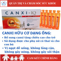 Canxi hữu cơ d3 k2 mk7 cho bé bà bầu phụ nữ người lớn CANXI-IQ dạng siro 20 ống 10ml HCM PHARMA BPC02