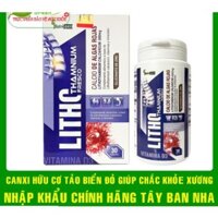 Canxi hữu cơ tảo biển đỏ LITHO THAMNIUM FRESCO kết hợp megie, kẽm Vitamin D3 K2 | Nhập khẩu chính hãng Tây Ban Nha