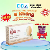 Canxi Hữu Cơ Từ Vỏ Trứng Gà - Hỗ Trợ Phát Triển Chiều Cao,Tăng Khả Năng Miễn Dịch, Xương Chắc Khỏe Hộp 20 gói