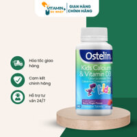 Canxi khủng long cho bé 90 viên Ostelin bổ sung vitamin D và canxi Vitamin D & Calcium Ostelin Kids Giúp Bé Phát Triển