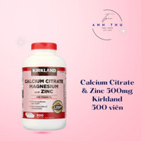Canxi Kirkland Signature bổ sung Calcium Citrate Magnesium And Zinc 500 viên
