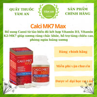 Canxi MK7 Max- Canxi hữu cơ từ thực vật biển giúp phát triển chiều cao, phòng ngừa loãng xương Hộp 60 viên