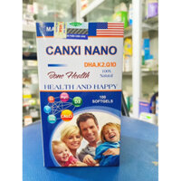 Canxi Nano Bone Health USA Hộp 100 Viên Hàng Chuẩn