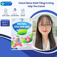 Canxi Nano Gold Bổ Sung, Tăng Cường Cường Hấp Thu Canxi Và Vitamin D3 Cho Xương Khỏe Mạnh Hộp 20 Ống