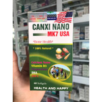 CANXI NANO MK7 USA bổ sung canxi vutamin D3 magnesium DHA ZINC