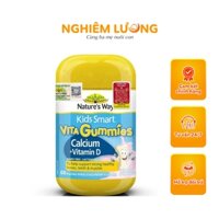 Canxi Nature’s Way Kids Smart Vita Gummies Calcium Vitamin D Giúp Bé PT Chiều Cao 60V | Nghiêm Lương