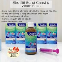 Canxi Nước Khủng Long Ostelin Kids Milk Calcium & D3 Liquid Úc (90ml) 🔥𝐍𝐄𝐖🔥 Cho Trẻ Từ 7 Tháng Tuổi