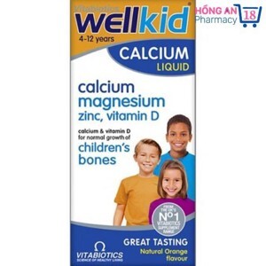 Canxi nước Wellkid Calcium Liquid cho bé từ 4-12 tuổi