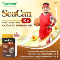 Canxi SEACAN K2 Traphaco Bổ Sung Canxi Tự Nhiên, Giảm Nguy Cơ Còi Xương, Loãng Xương Từ Tảo Biển Đỏ Hộp 60 Viên