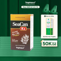Canxi SEACAN K2 Traphaco Bổ Sung Canxi Tự Nhiên, Giảm Nguy Cơ Còi Xương, Loãng Xương Từ Tảo Biển Đỏ Hộp 60 Viên