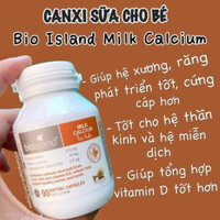 Canxi Sữa Bio Island Milk Calcium 90 viên - Úc