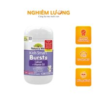 Canxi Sữa Cho Bé Nature’s Way Kids Smart Calcium + Vitamin D3 Burstlets (50v) | Nghiêm Lương
