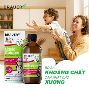 Canxi sữa dạng nước Brauer Liquid Milk Calcium - 200ml