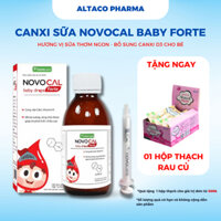 Canxi Sữa Nhỏ Giọt Novocal Baby Drops Forte Cho Bé Từ 6 Tháng Tuổi, Có Bơm Định Liều