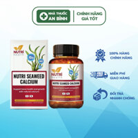 Canxi tảo biển Nutri Seaweed Calcium Nutri Health bổ sung canxi, vitamin D3 K2 hỗ trợ xương chắc khỏe, tăng chiều cao