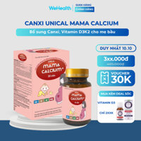 Canxi Unical Mama Calcium - DEKABON hộp 60 viên, Giúp bổ sung Canxi cho mẹ bầu