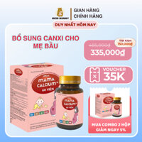 Canxi Unical Mama Calcium hộp 30/60 viên - Viên uống giúp bổ sung Canxi từ Tảo và D3k2 cho bà bầu và phụ nữ sau sinh