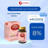 Canxi Unical Mama Calcium hộp 30 viên, Giúp bổ sung Canxi cho mẹ bầu
