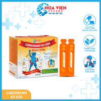 CanxiNano K2 USA Khánh Nhật - Bổ Sung Canxi, Vitamin D, K2, MK7, B Phát Triển Chiều Cao cho Bé. Hộp 20 Ống
