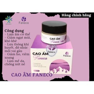 Cao ấm Faneco: tăng đề kháng, chữa đau mỏi vai gáy, giảm ngạt mũi, sổ mũi