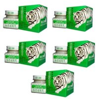 Cao bạch Hổ - White Tiger Balm 20g - Combo 5 lọ