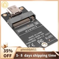 Cao Cấp 1 Chiếc M.2 Sang Type-C SSD Enclosure Adapter M2 NVME HDD Enclosure Interposer Board JMS583 Chip 10Gbps Hỗ Trợ 2230 2242 2260 SSD Đen