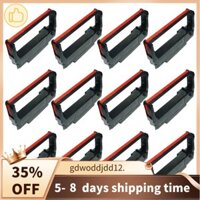 Cao Cấp 12 Chiếc Máy In Màu Đen Và Đỏ Ruy Băng Cho ERC38 ERC30 ERC34 TM-U220A / 220B / 220D / 300 / 375 Máy In SNBC BTP-M180